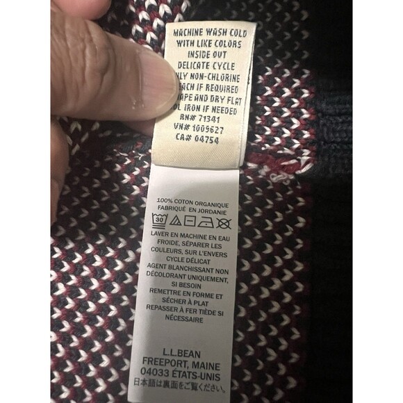 Women's L.L.Bean Heritage Soft Cotton Fisherman Sweater Crewneck Size L - Picture 9 of 9